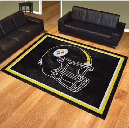 Pittsburgh Steelers  8x10 Dorm / Home Plush Helmet Rug