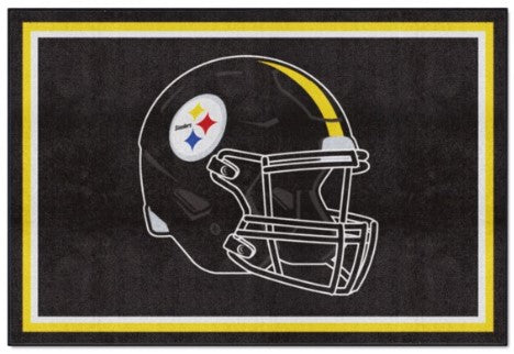 Pittsburgh Steelers  5x8 Dorm / Home Helmet Rug